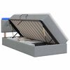 vidaXL LED t&aacute;rol&oacute;s &aacute;gy matraccal Vil&aacute;gossz&uuml;rke 90 x 190 cm Sz&ouml;vet