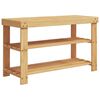 vidaXL 3 szintes bambusz cipőtart&oacute; 70 x 27,5 x 45 cm