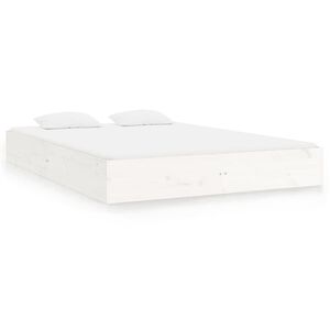 vidaXL feh&eacute;r t&ouml;m&ouml;r fa &aacute;gykeret 200 x 200 cm