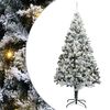 vidaXL Műfenyő Elővil&aacute;g&iacute;tott Kar&aacute;csonyfa Z&ouml;ld 400 cm PVC