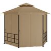 vidaXL t&oacute;psz&iacute;nű pavilon oldalfalakkal 3,1 x 2,7 m