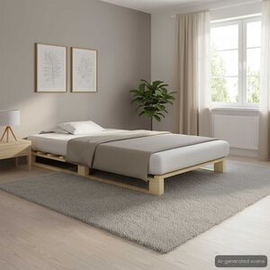 vidaXL t&ouml;m&ouml;r fenyőfa raklap &aacute;gykeret 90 x 200 cm
