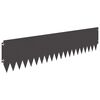 vidaXL Fűszeg&eacute;lyez&eacute;s 20 pcs 103 x 25 cm Ac&eacute;l Fekete