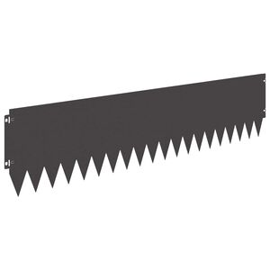 vidaXL Fűszeg&eacute;lyez&eacute;s 20 pcs 103 x 25 cm Ac&eacute;l Fekete