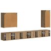 vidaXL TV falit kabinet szett Falra szerelhető 6 pcs Artisan t&ouml;lgy