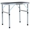 vidaXL &ouml;sszecsukhat&oacute; sz&uuml;rke alum&iacute;nium kempingasztal 60 x 45 cm