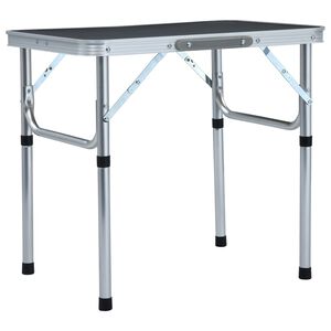 vidaXL &ouml;sszecsukhat&oacute; sz&uuml;rke alum&iacute;nium kempingasztal 60 x 45 cm