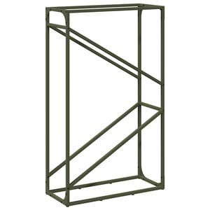 vidaXL ol&iacute;vaz&ouml;ld hidegen hengerelt ac&eacute;l tűzifat&aacute;rol&oacute; 60x25x100 cm