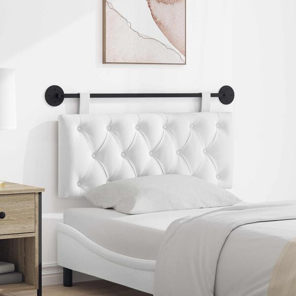 vidaXL Fali Fejt&aacute;mla Falra szerelhető Feh&eacute;r 110 x 55 x 7 cm sz&ouml;vet