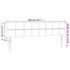 vidaXL s&ouml;t&eacute;tsz&uuml;rke sz&ouml;vet fejt&aacute;mla 200 x 5 x 78/88 cm