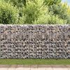 vidaXL horganyzott ac&eacute;l gabion kos&aacute;r 120 x 30 x 100 cm