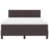 vidaXL Boxspring &aacute;gy matraccal S&ouml;t&eacute;t Barna 140 x 190 cm sz&ouml;vet