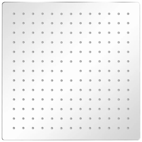 vidaXL Rozsdamentes acél zuhanyrózsa 30x30 cm négyszögletes