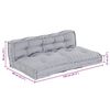 vidaXL Pallet Sofa P&aacute;rna 2 pcs Sz&uuml;rke 120 x 80 x 38 cm Sz&ouml;vet