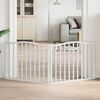 vidaXL feh&eacute;r ny&aacute;rfa 2 paneles &ouml;sszecsukhat&oacute; kutyakapu 160 cm