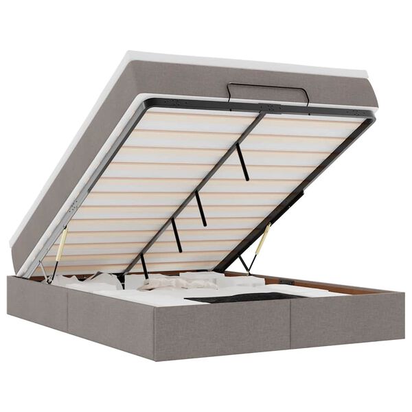 vidaXL Oszm&aacute;n &aacute;gykeret matraccal t&oacute;psz&iacute;n 140x190cm sz&ouml;vet