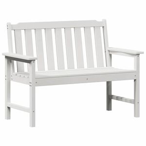 vidaXL Kerti pad Feh&eacute;r 120 x 59 x 88 cm HDPE