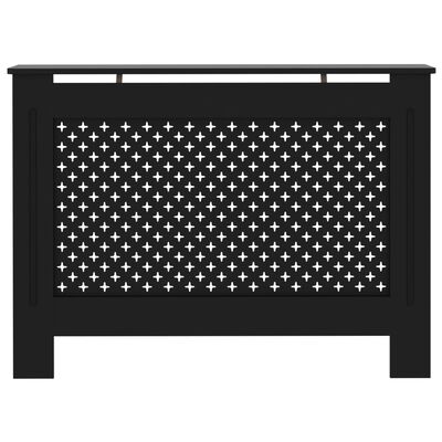 vidaXL fekete MDF radiátorburkolat 112 x 19 x 81,5 cm