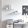 vidaXL 2 db t&ouml;lgysz&iacute;nű &eacute;s feh&eacute;r MDF lebegő fali polc 60x23,5x3,8 cm