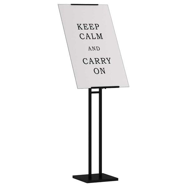 vidaXL Ki&aacute;ll&iacute;t&oacute; &Aacute;llv&aacute;ny 2 pcs Fekete 26,5 x 26,5 x 150 cm Ac&eacute;l