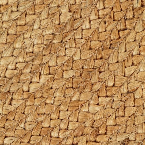 vidaXL kerek fonott jutaszőnyeg fodros &eacute;llel 150 cm