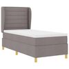 vidaXL Boxspring &aacute;gy matraccal S&ouml;t&eacute;tsz&uuml;rke 90x190 cm Sz&ouml;vet T&oacute;psz&iacute;nű