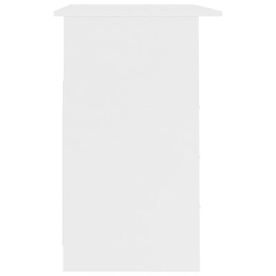 vidaXL fehér forgácslap íróasztal fiókokkal 110 x 50 x 76 cm