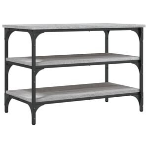 vidaXL sz&uuml;rke sonoma sz&iacute;nű szerelt fa cipőpolc 70 x 38,5 x 49 cm