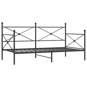 vidaXL kanap&eacute;&aacute;gy matrac n&eacute;lk&uuml;l fekete 107x203 cm ac&eacute;l