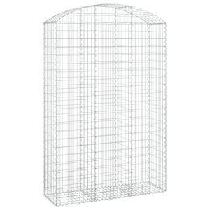 vidaXL &iacute;ves horganyzott vas gabion kos&aacute;r 150x50x220/240 cm