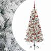 vidaXL Műkar&aacute;csonyfa g&ouml;mbbel 120 cm 150 LED Meleg feh&eacute;r PVC &eacute;s f&eacute;m