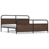 vidaXL barna t&ouml;lgy sz&iacute;nű f&eacute;m &aacute;gykeret matrac n&eacute;lk&uuml;l 183 x 213 cm