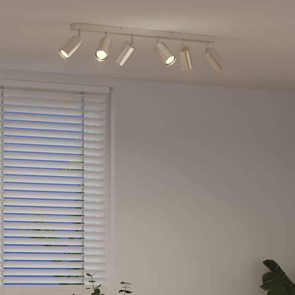 vidaXL Mennyezeti spotl&aacute;mpa Nikkel 73 x 5,5 x 16,5 cm F&eacute;m