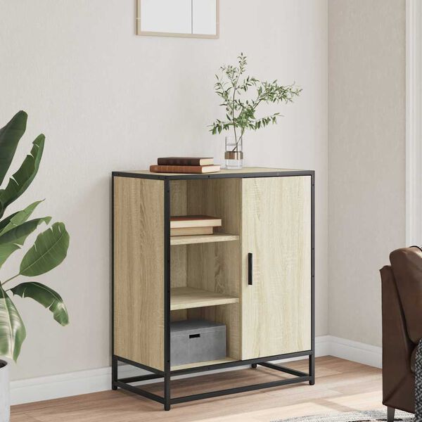 vidaXL kom&oacute;d Sonoma t&ouml;lgy 62x35x76 cm G&eacute;pelt fa