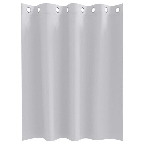 vidaXL Fekete Függöny Gyűrűkkel 2 pcs Halvány szürke 140 x 140 cm