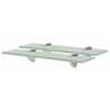 vidaXL 2 db lebegő &uuml;vegpolc 40 x 10 cm 8 mm