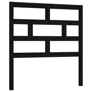 vidaXL fekete t&ouml;m&ouml;r fenyőfa &aacute;gyfejt&aacute;mla 81 x 4 x 100 cm