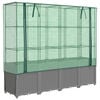 vidaXL rattan megjelen&eacute;sű magas&aacute;gy&aacute;s melegh&aacute;ztakar&oacute;val 160x40x153 cm
