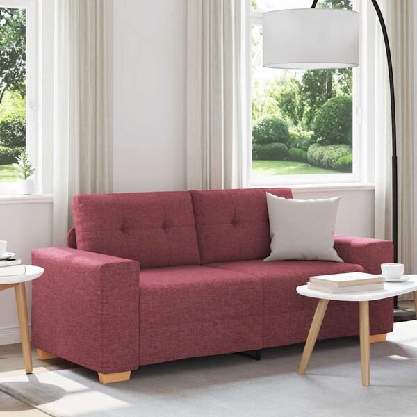 vidaXL borv&ouml;r&ouml;s sz&ouml;vet loveseat kanap&eacute; 140 cm
