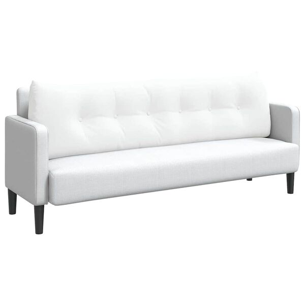 vidaXL H&aacute;tp&aacute;rna Feh&eacute;r 180 x 24 x 50 cm sz&ouml;vet