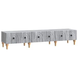 vidaXL TV szekr&eacute;ny fi&oacute;kkal Sz&uuml;rke Sonoma 147 x 34,5 x 30 cm Szerelt Fa