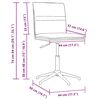 vidaXL 2 db krémszínű bársony étkezőszék