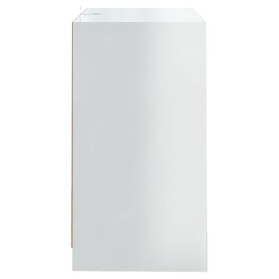 vidaXL 2 db magasfényű fehér forgácslap tálalószekrény 70 x 41 x 75 cm