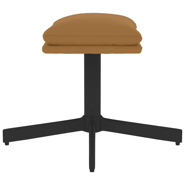 vidaXL barna bársony lábzsámoly 60x60x36 cm