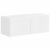 vidaXL TV szekr&eacute;ny garnit&uacute;ra 4 pcs Magas F&eacute;nyű Feh&eacute;r Faanyag