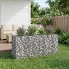 vidaXL Gabion emelt &aacute;gy Ez&uuml;st 170 x 50 x 80 cm Horganyzott ac&eacute;l
