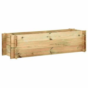 vidaXL impregn&aacute;lt fenyőfa emelt kerti z&ouml;lds&eacute;g&aacute;gy&aacute;s 120 cm