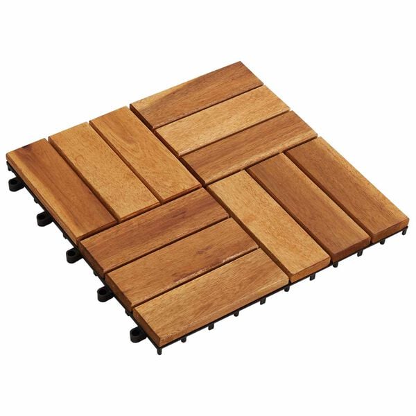 vidaXL Faszeg&eacute;ly j&aacute;r&oacute;lap 10 pcs Barna 30 x 30 cm Ak&aacute;cfa