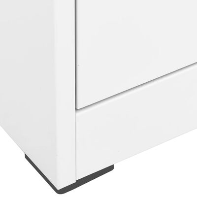 vidaXL fehér acél irattartó szekrény 90 x 46 x 134 cm