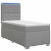 vidaXL Boxspring &aacute;gy matraccal Vil&aacute;gossz&uuml;rke 100 x 200 cm Sz&ouml;vet